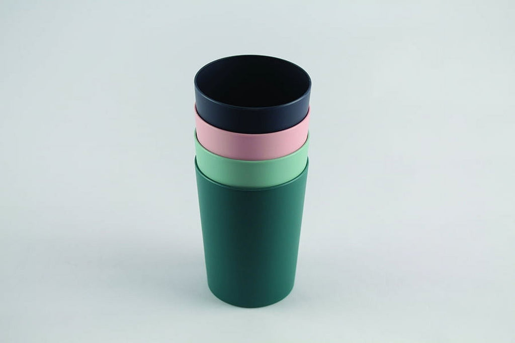 (10 pack) - Dark Blue Round Plastic Tumbler, 18-Ounce