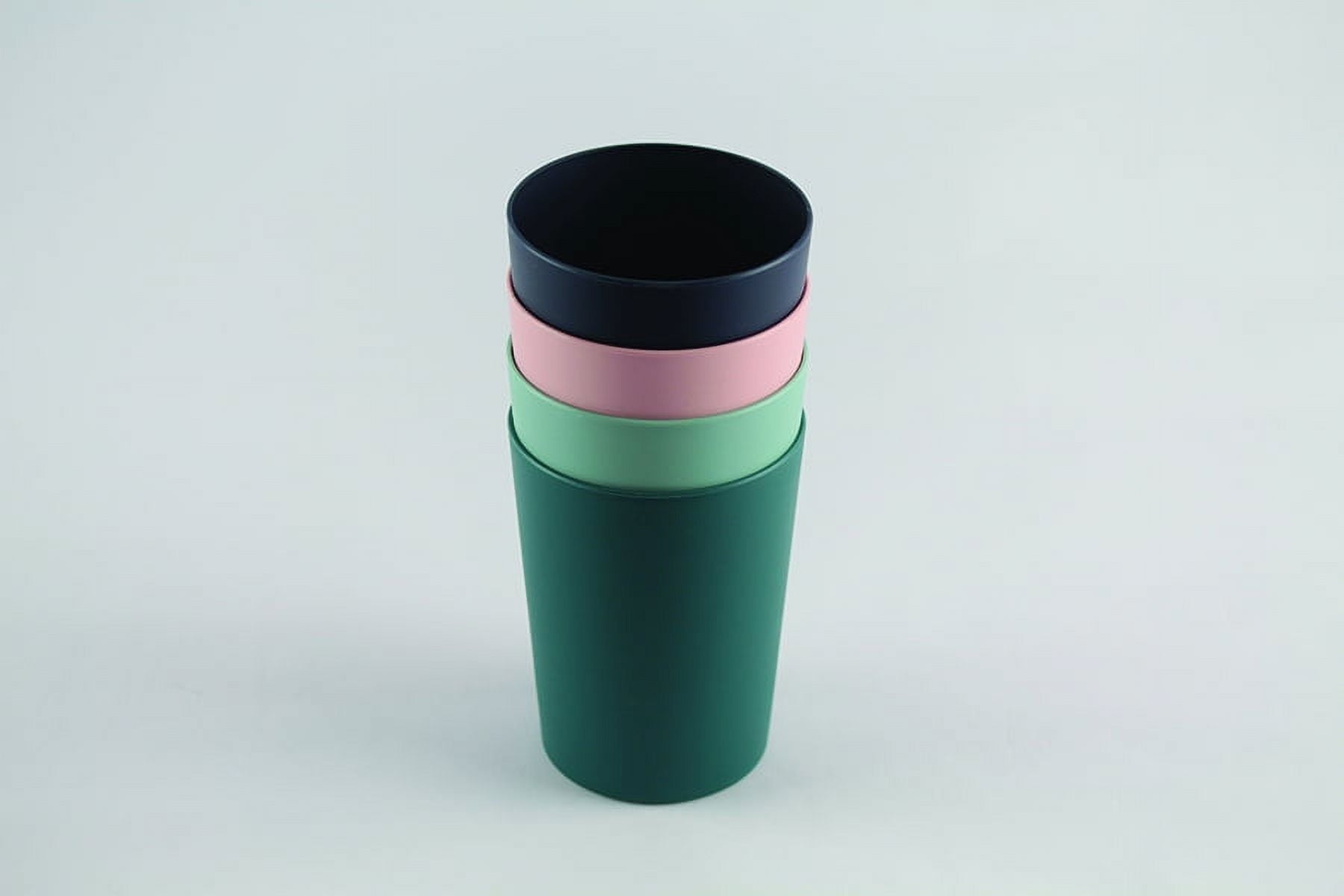 (10 pack) - Dark Blue Round Plastic Tumbler, 18-Ounce