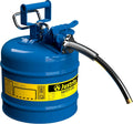 5-Gallon Type II Red Safety Gas Can – OSHA-Approved Steel Fuel Container with Flame Arrester, Self-Closing Lid & 1" Flexible Spout (7250130)