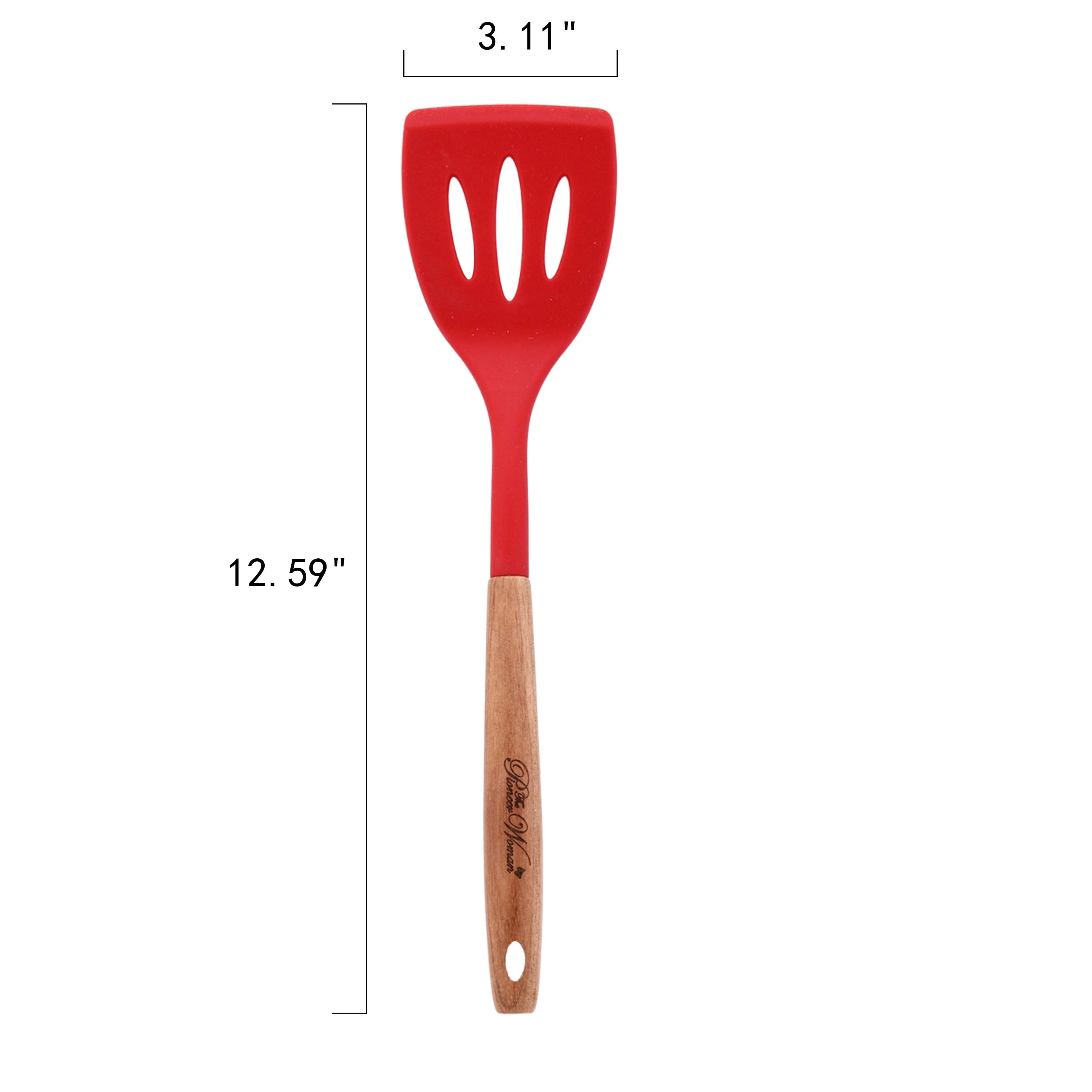 10-Piece Silicone and Acacia Wood Handle Cooking Utensils Set, Blue