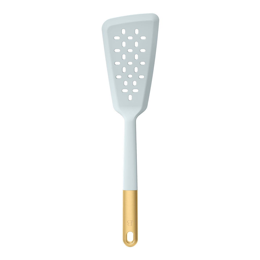 3-Piece Silicone Kitchen Utensil Tool Set, Porcini Taupe by Drew Barrymore