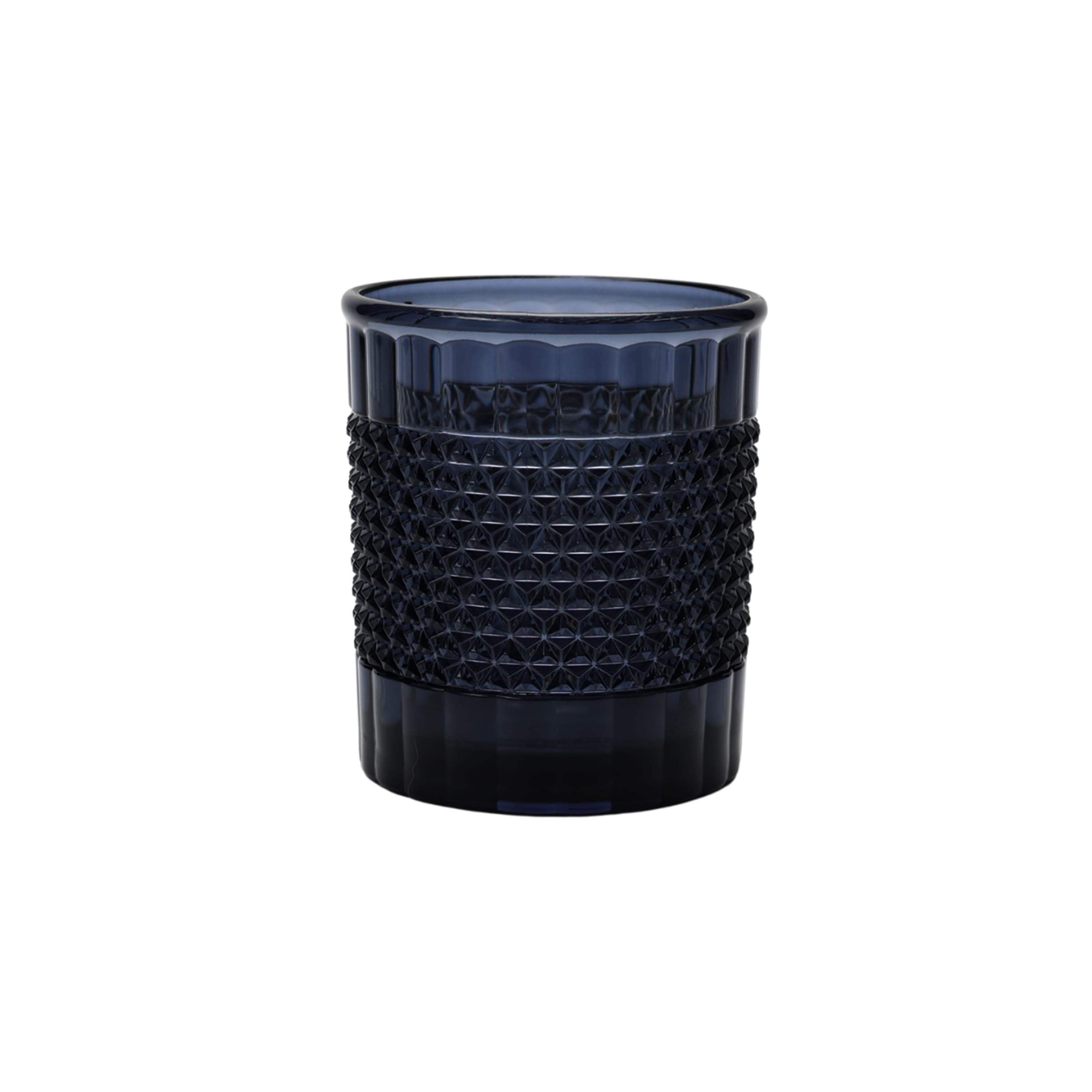 14 oz Short Diamond Textured Blue Acrylic Tumbler