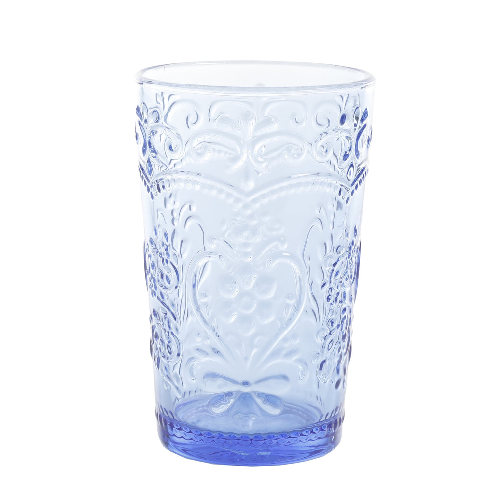 Amelia Pink 15.22-Ounce Glass Tumblers, Set of 4
