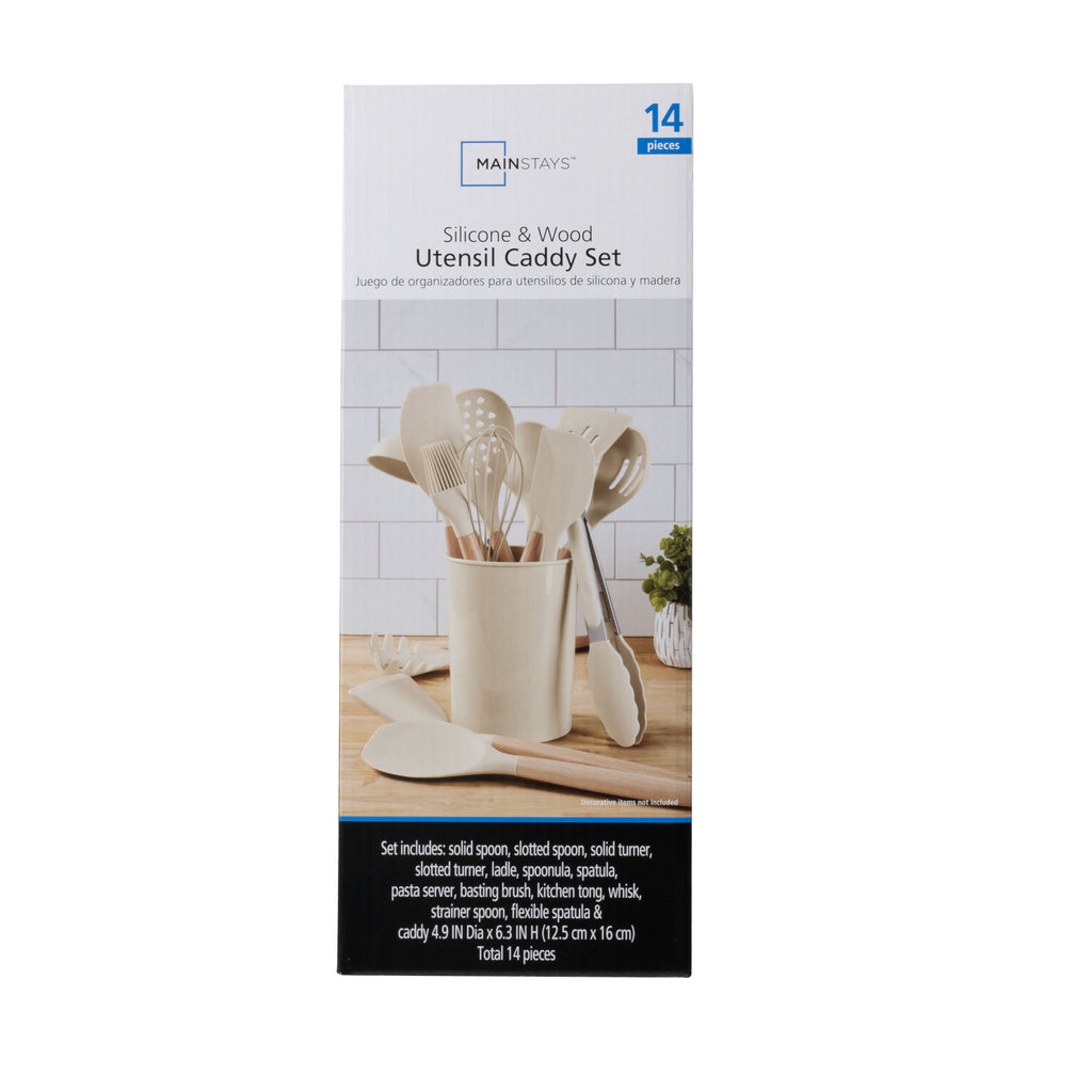 14pcs Cooking Utensil Set with Caddy