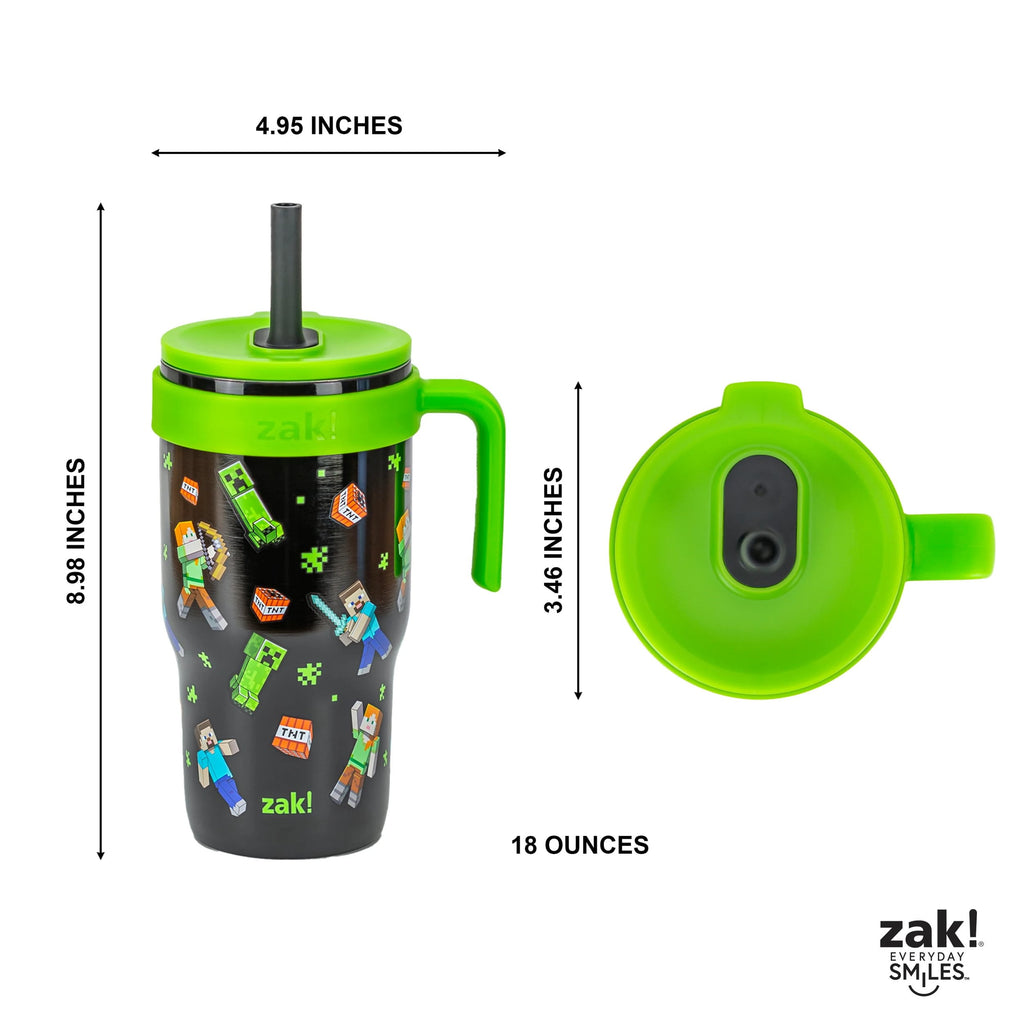 18oz Stitch Kids Straw Handle Tumbler