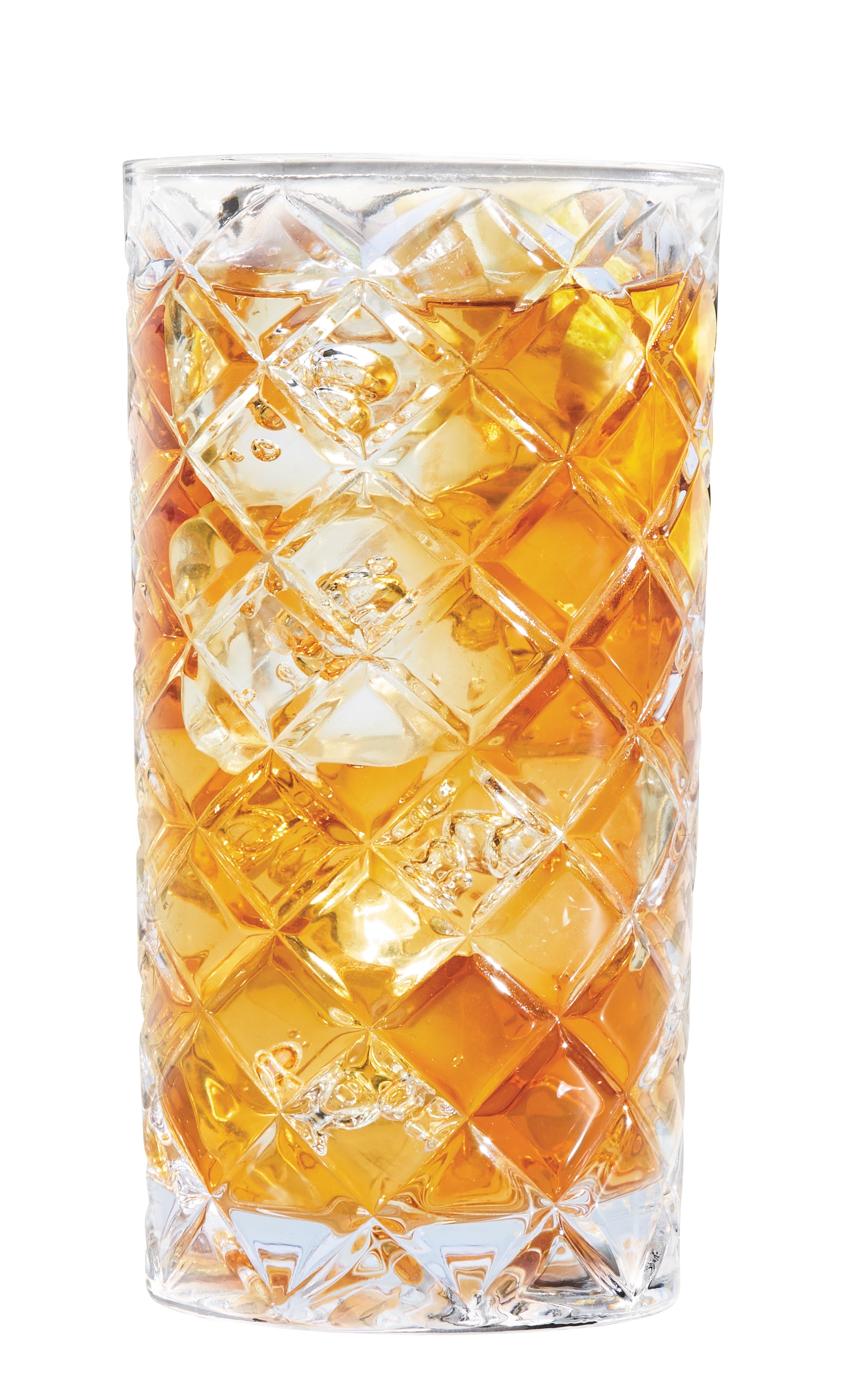 Better Homes &amp; Gardens Diamond Cut Tumbler Clear Drinking Glass, 8 Pack