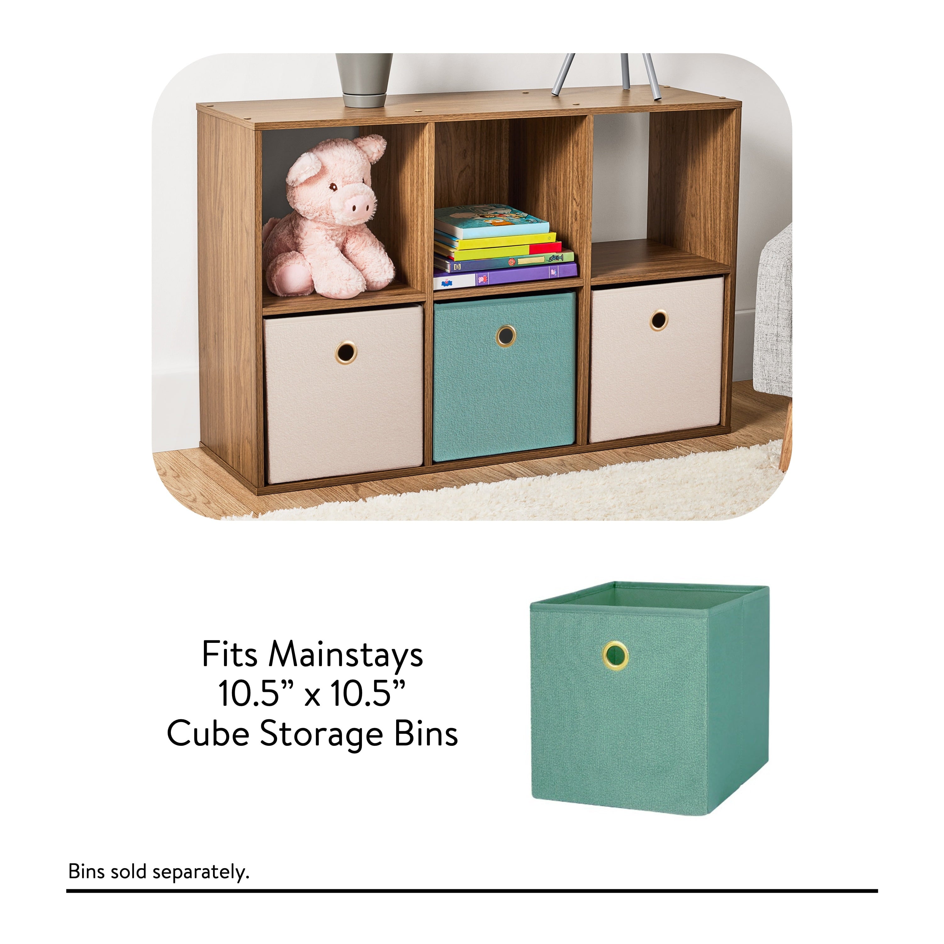 6 Cube Storage Organizer, White