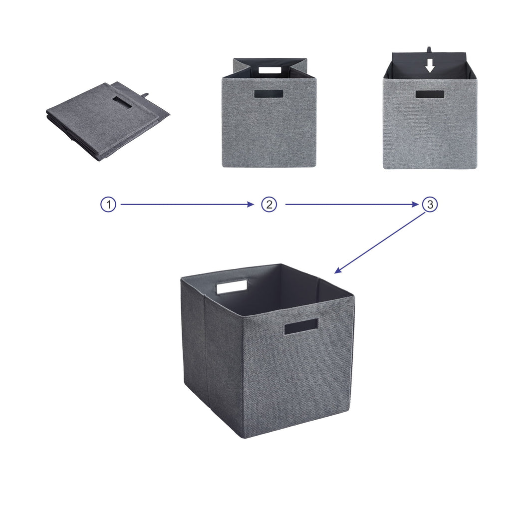 Better Homes &amp; Gardens Collapsible Fabric Cube Storage Bin, Vanilla
