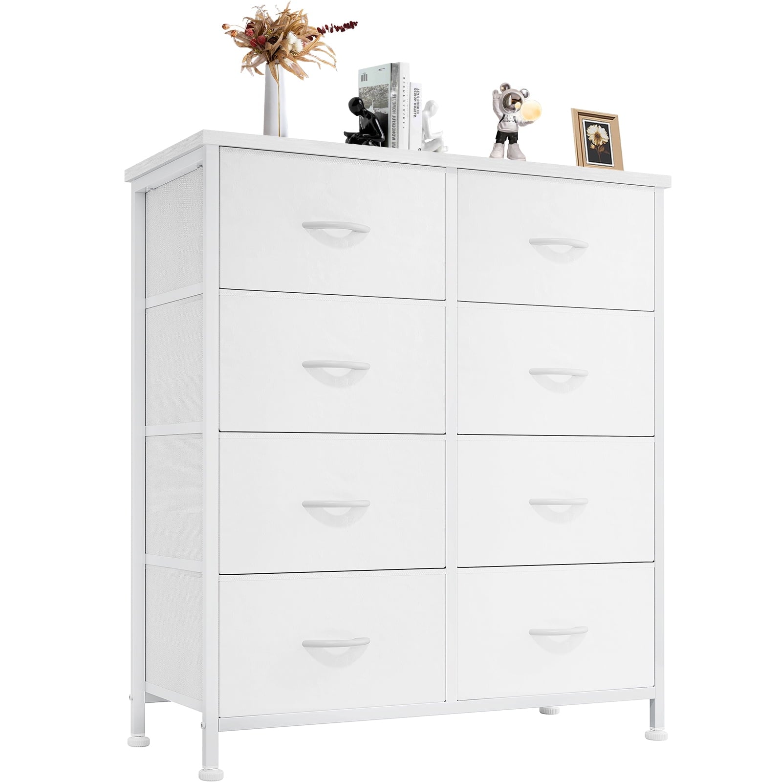 8-Drawer Fabric Dresser Storage Chest for Bedroom, Closet, Entryway, Storage Furniture for Adults, Black