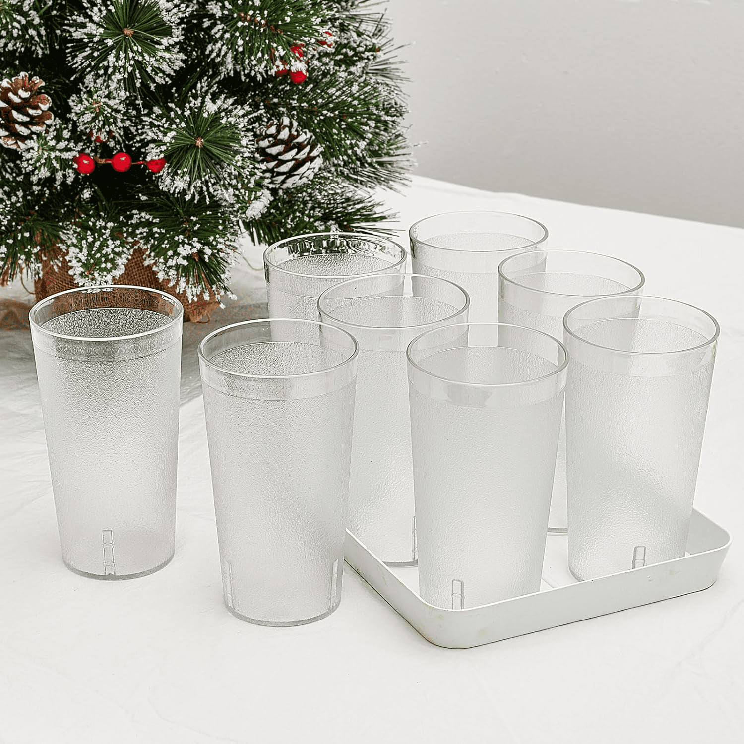 12oz Unbreakable Drinking Glasses Set of 12, for Gifts, , , Drinkware Cups Water Tumbler