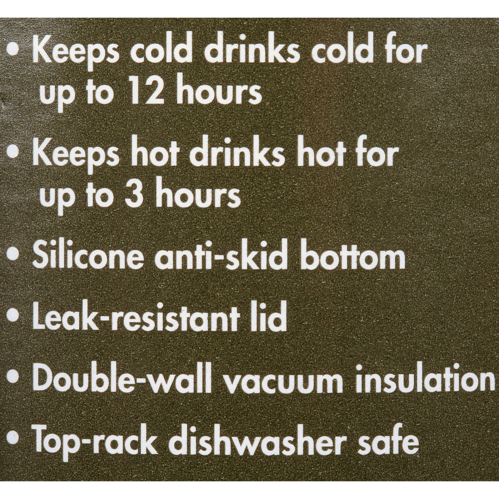 Ozark Trail 18 oz Stainless Steel Insulated Tumbler with Handle, Black