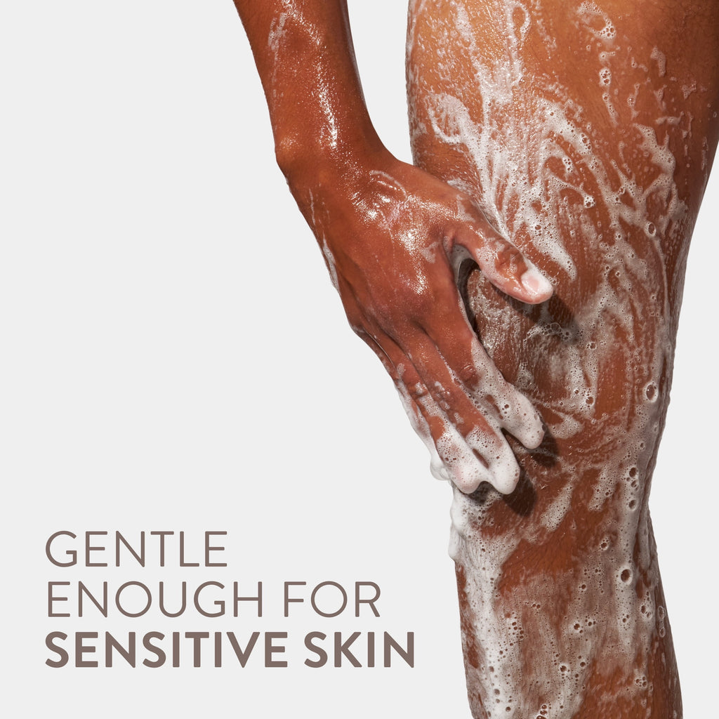 Body Wash, Santal &amp; Leather, Sulfate Free, Naturally Derived Ingredients, 24hr Freshness, for Women &amp; Men, 18 fl oz