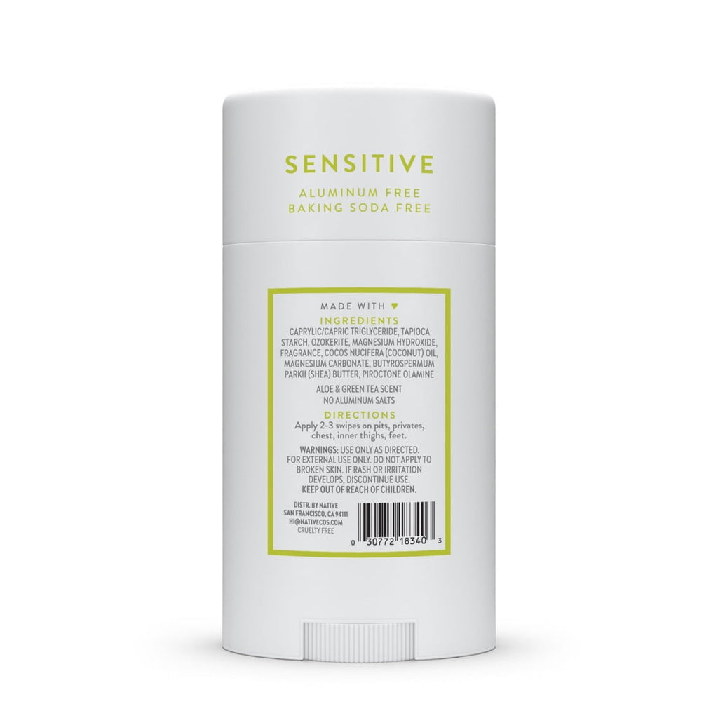 Deodorant, Aluminum Free, Aloe &amp; Green Tea Sensitive Whole Body Deodorant 2.4 oz