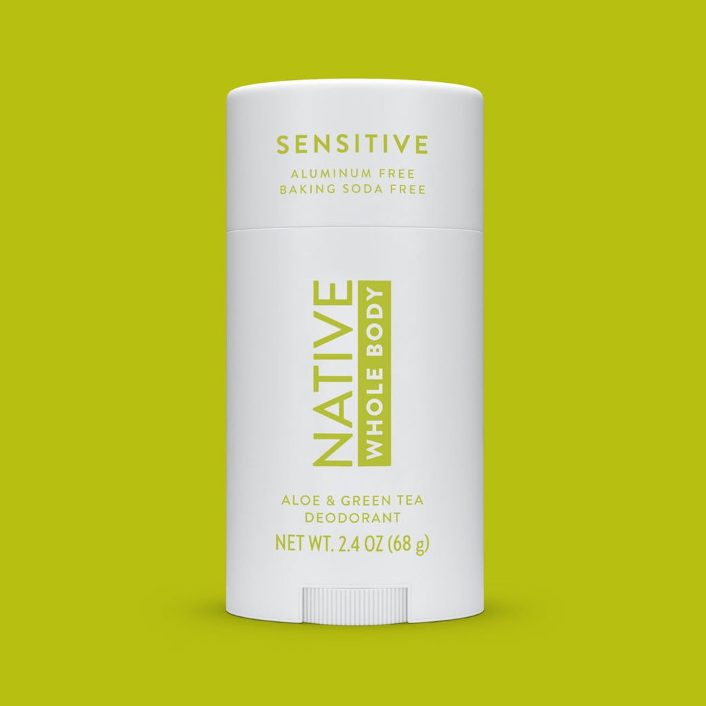 Deodorant, Aluminum Free, Aloe &amp; Green Tea Sensitive Whole Body Deodorant 2.4 oz