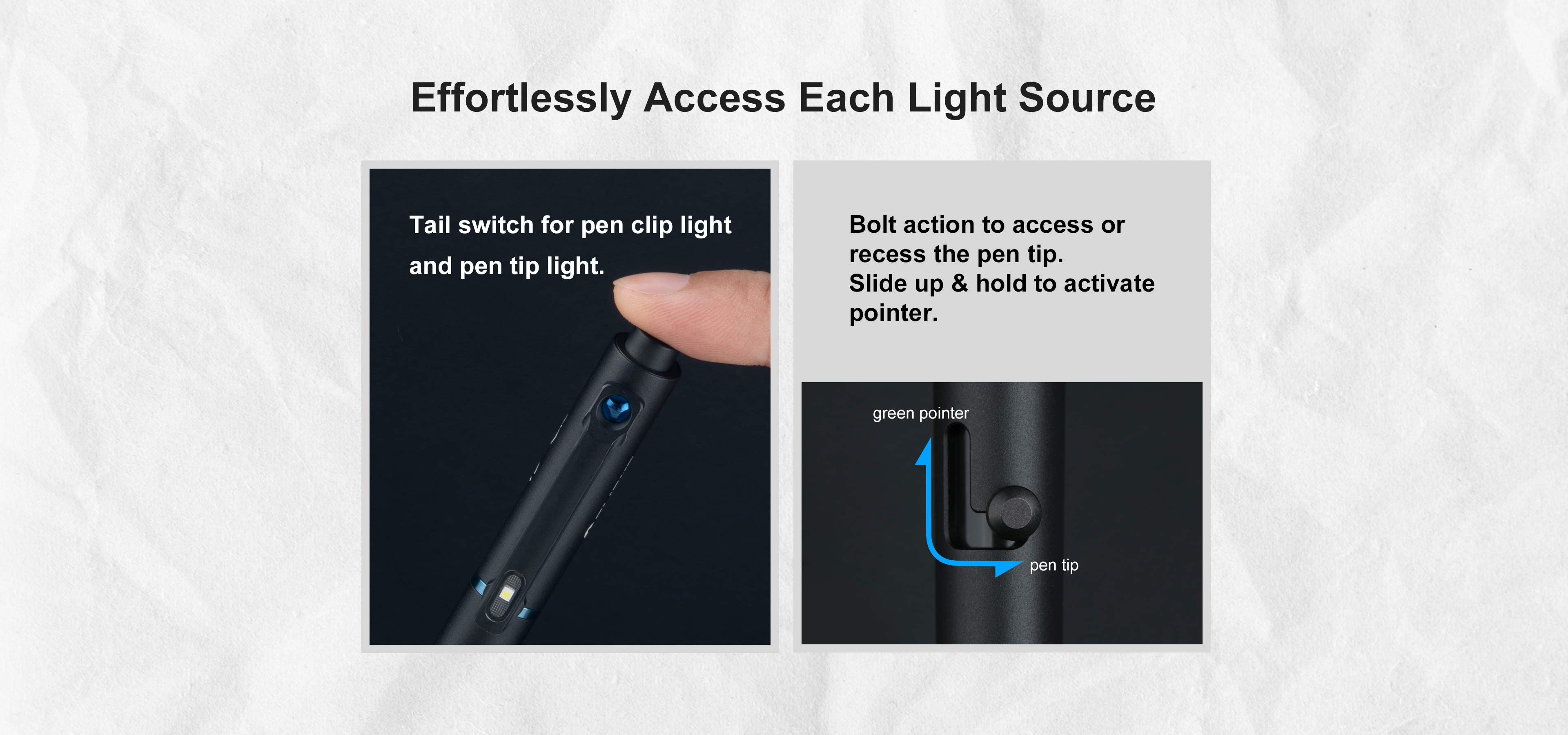 OPen Glow High Performance White LEDs 120 Lumens Flashlight