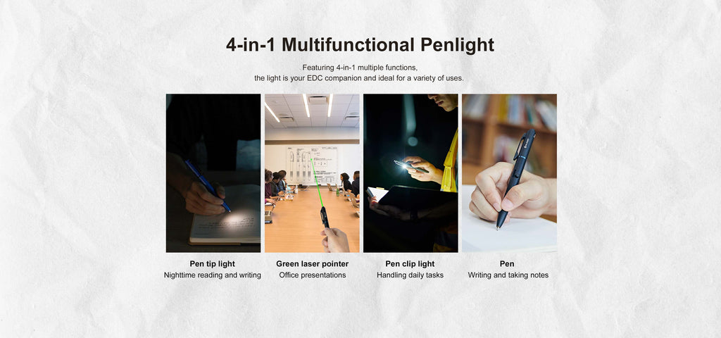 OPen Glow High Performance White LEDs 120 Lumens Flashlight