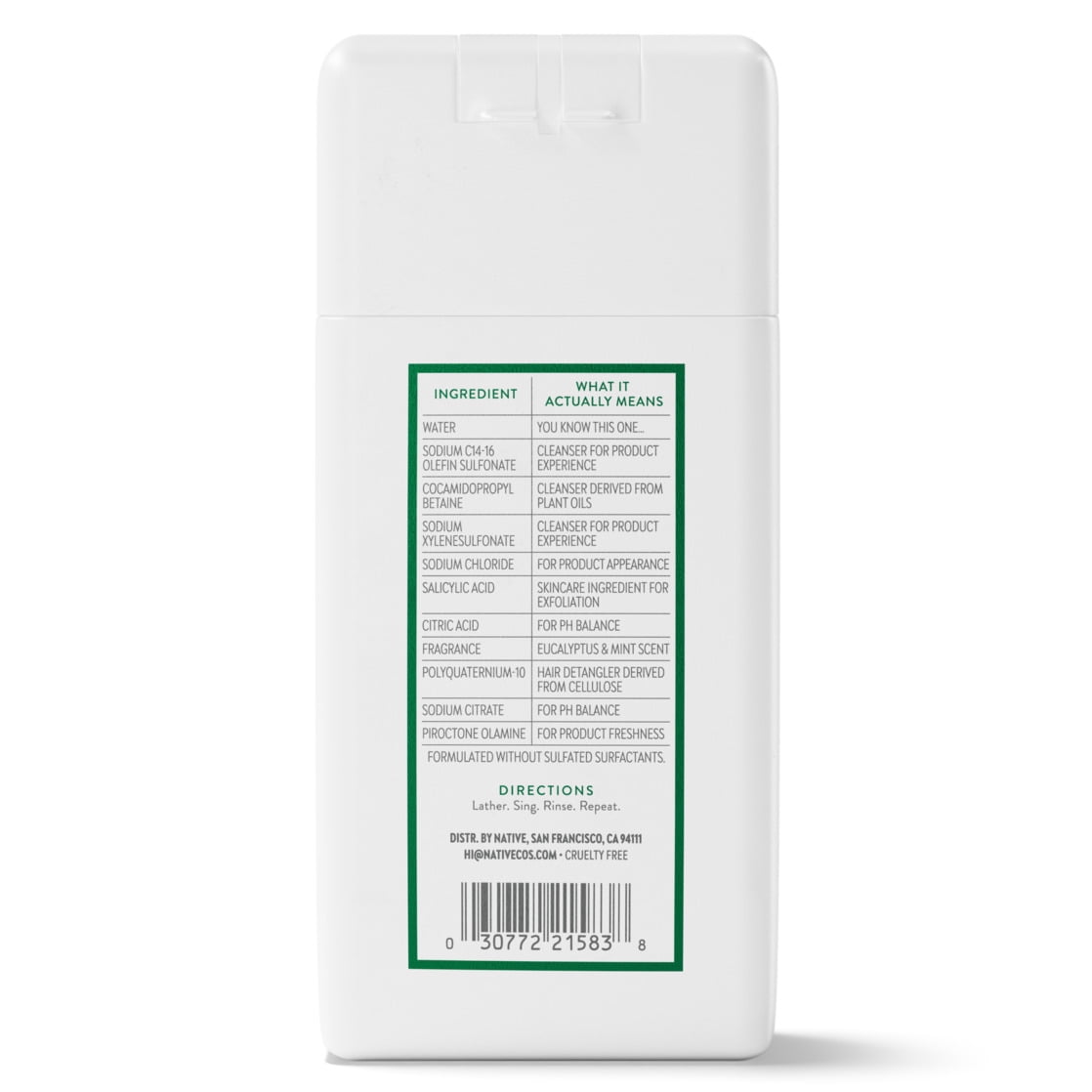 Eucalyptus &amp; Mint 2 in 1 Shampoo &amp; Conditioner 3.0 fl oz