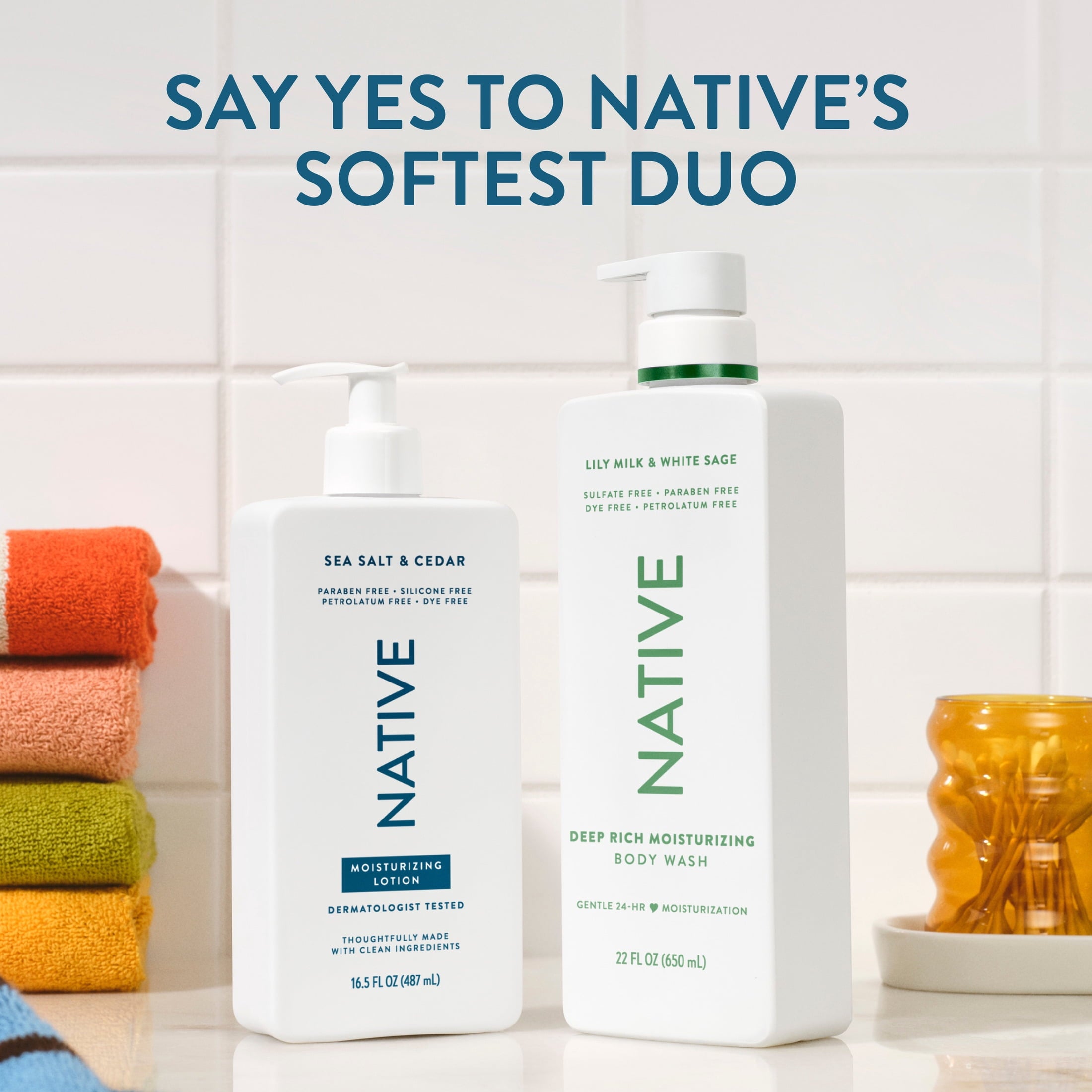 Moisturizing Body Lotion, Sea Salt &amp; Cedar, Daily Dermatologist Tested for Sensitive Skin, for Women &amp; Men, 16.5 fl oz