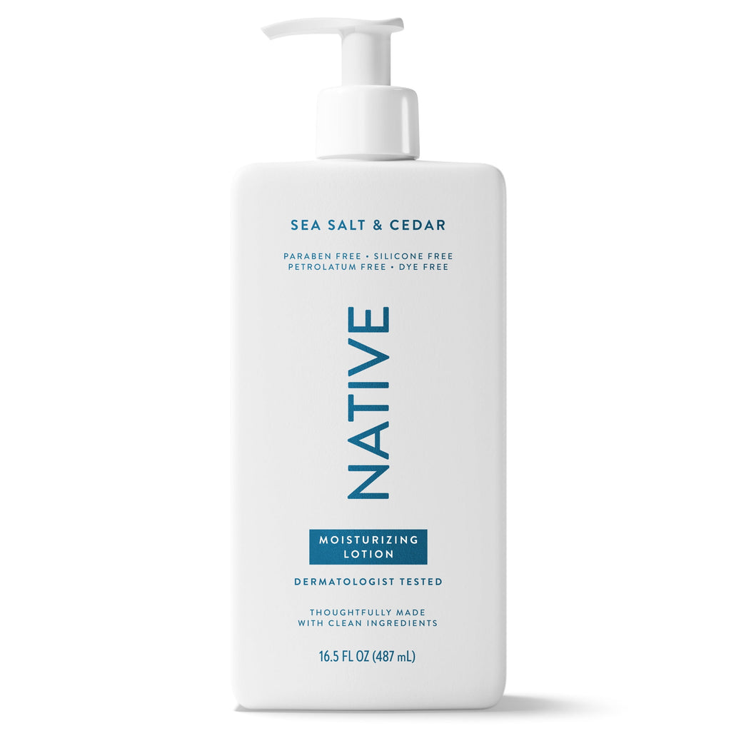 Moisturizing Body Lotion, Sea Salt &amp; Cedar, Daily Dermatologist Tested for Sensitive Skin, for Women &amp; Men, 16.5 fl oz