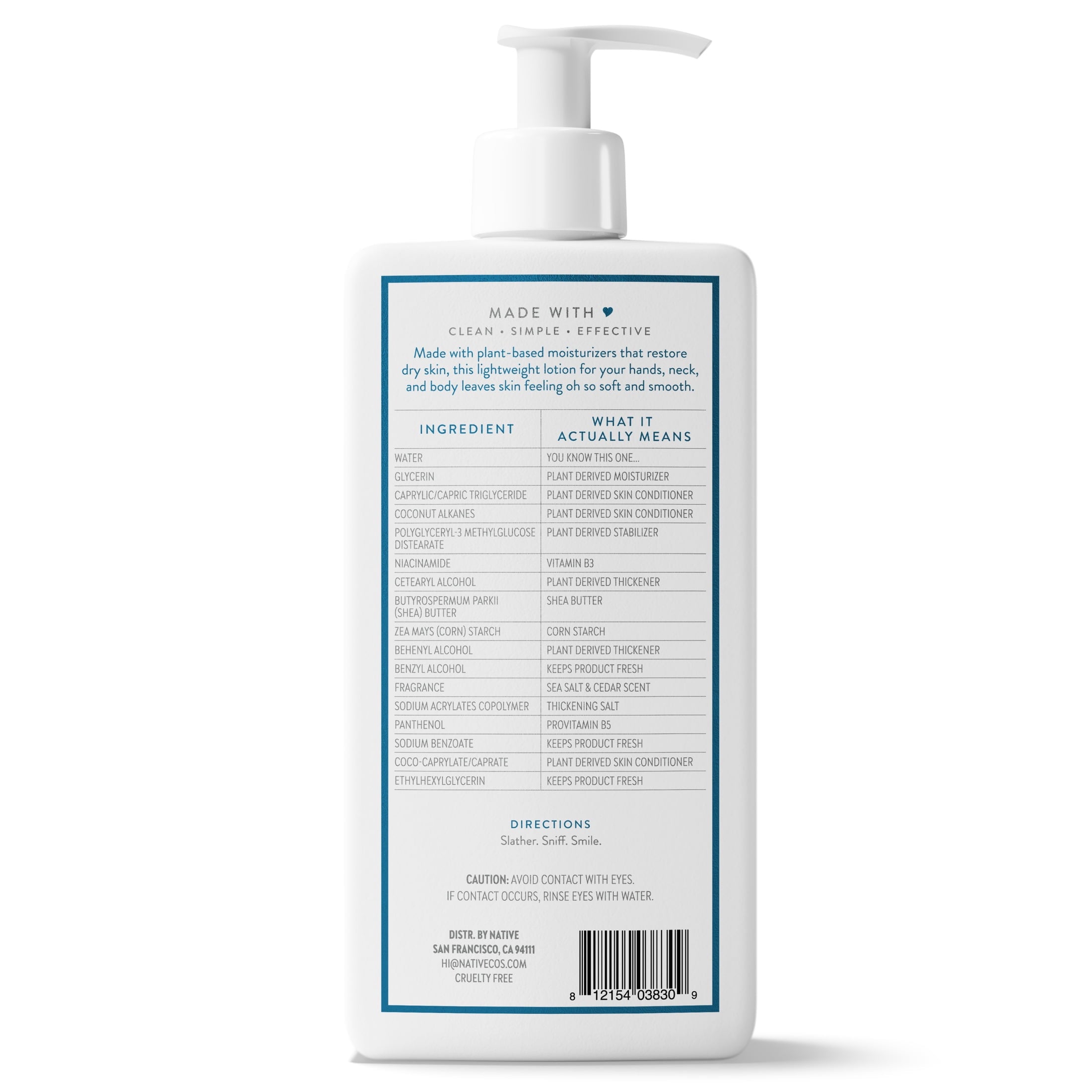 Moisturizing Body Lotion, Sea Salt &amp; Cedar, Daily Dermatologist Tested for Sensitive Skin, for Women &amp; Men, 16.5 fl oz