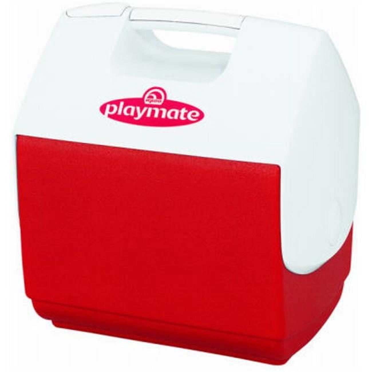 9 Can Hard Sided Thermocooler, Plastic, Red