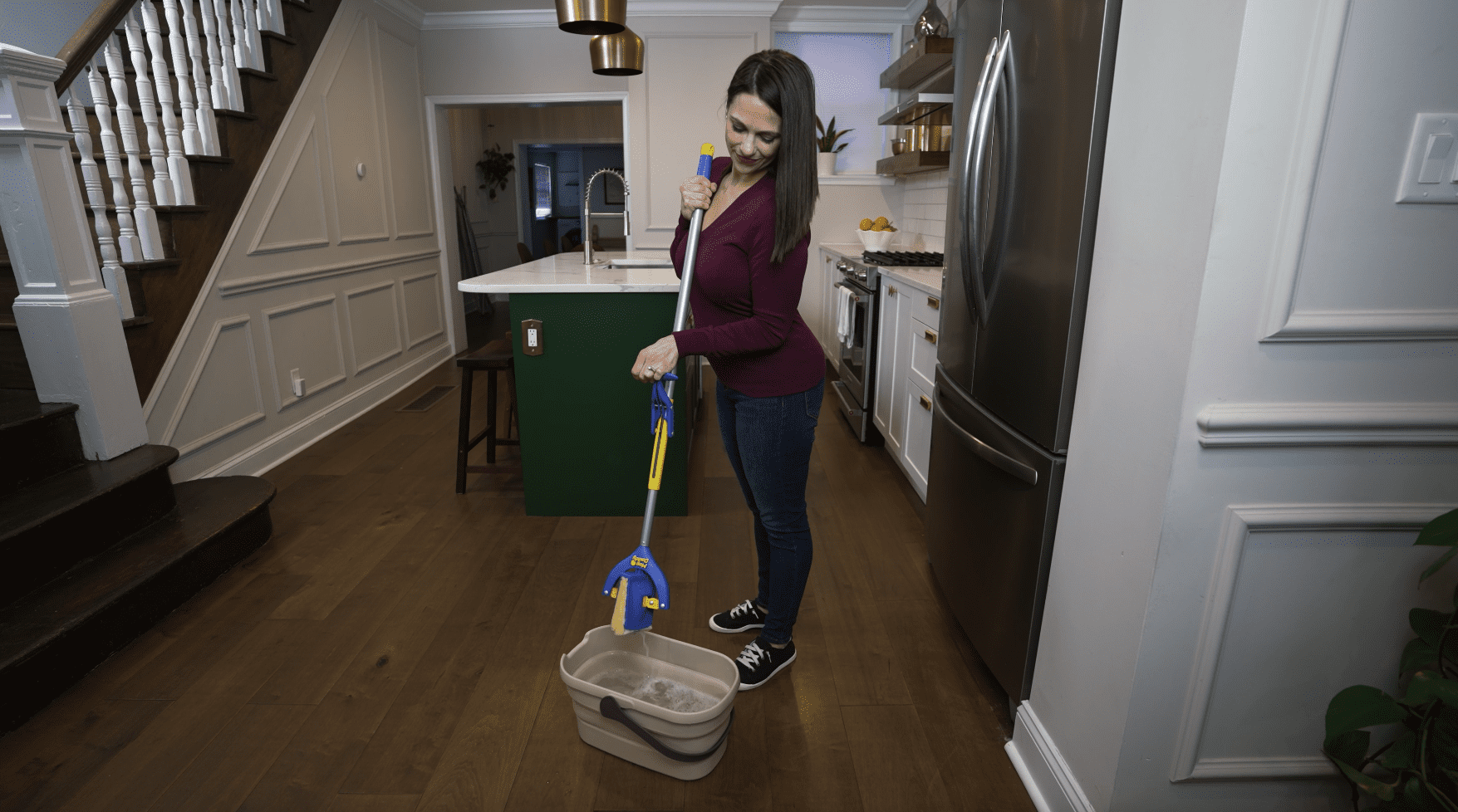 Butterfly Sponge Mop with Extra Refill Head, 2 Count
