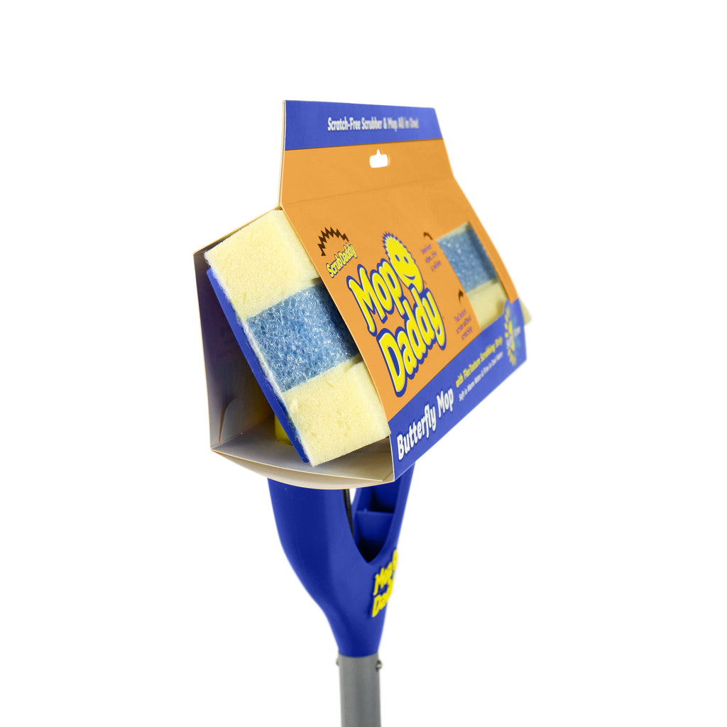 Butterfly Sponge Mop with Extra Refill Head, 2 Count