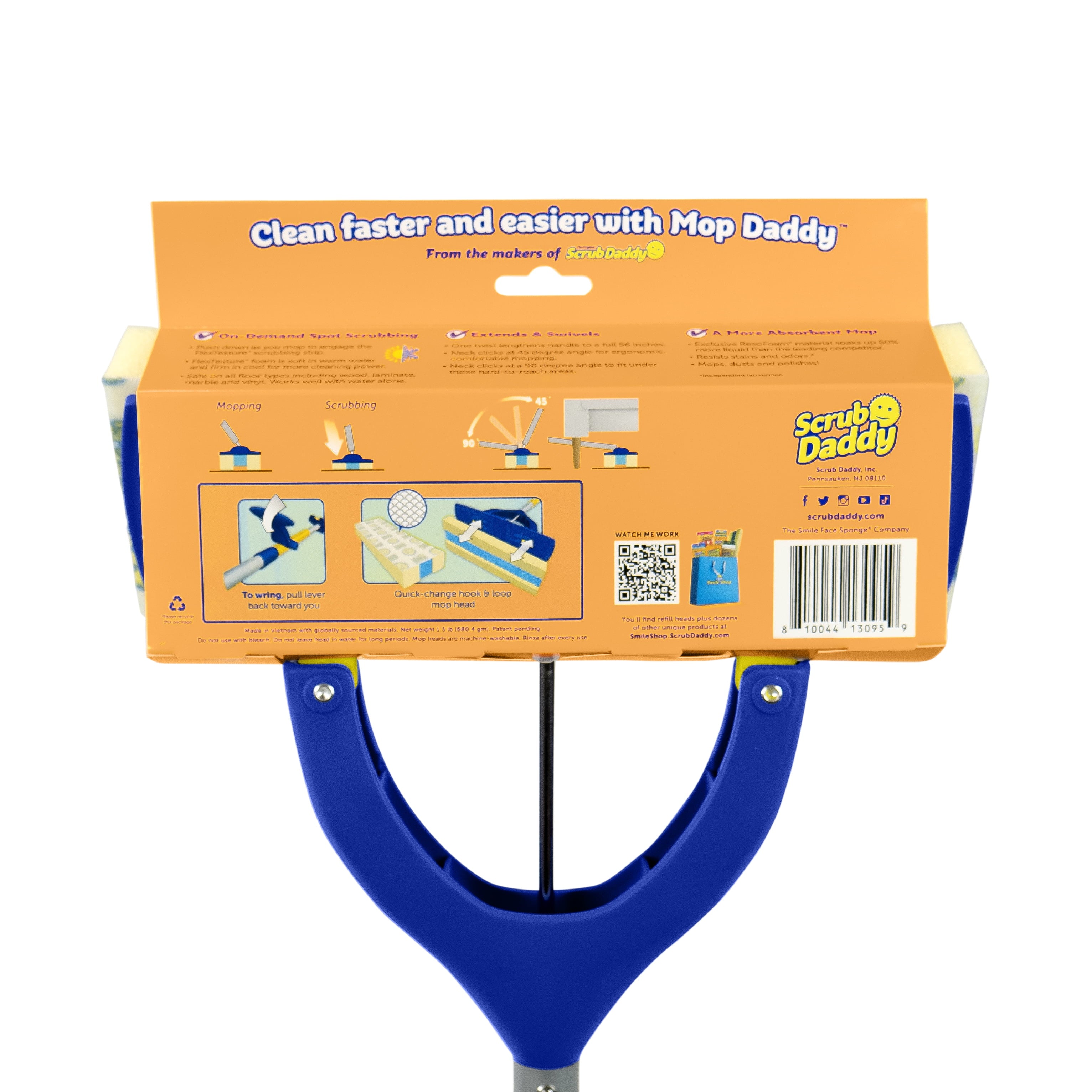 Butterfly Sponge Mop with Extra Refill Head, 2 Count