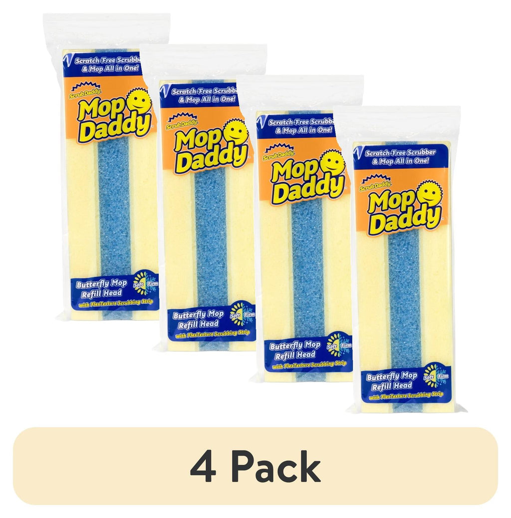 Butterfly Sponge Mop with Extra Refill Head, 2 Count