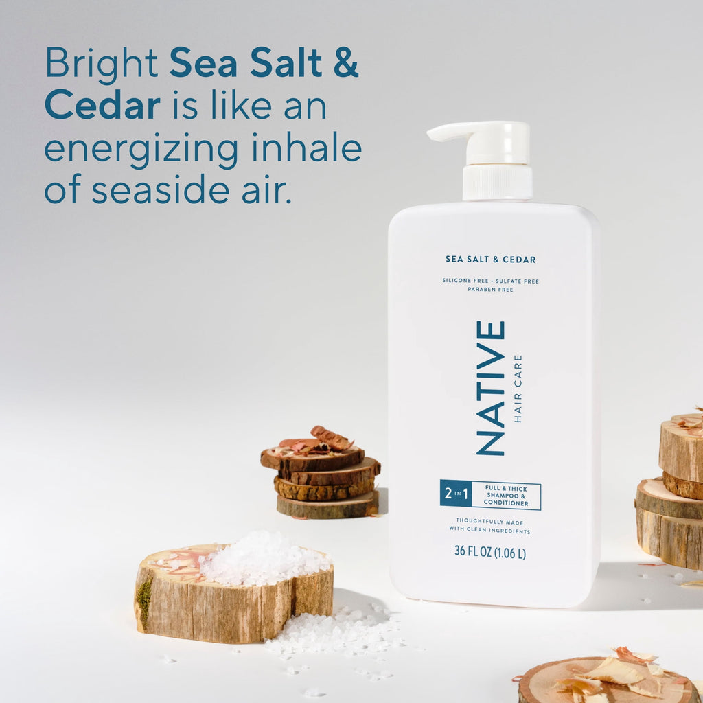 Full and Thick 2-in-1 Shampoo and Conditioner Sea Salt and Cedar 36 fl oz