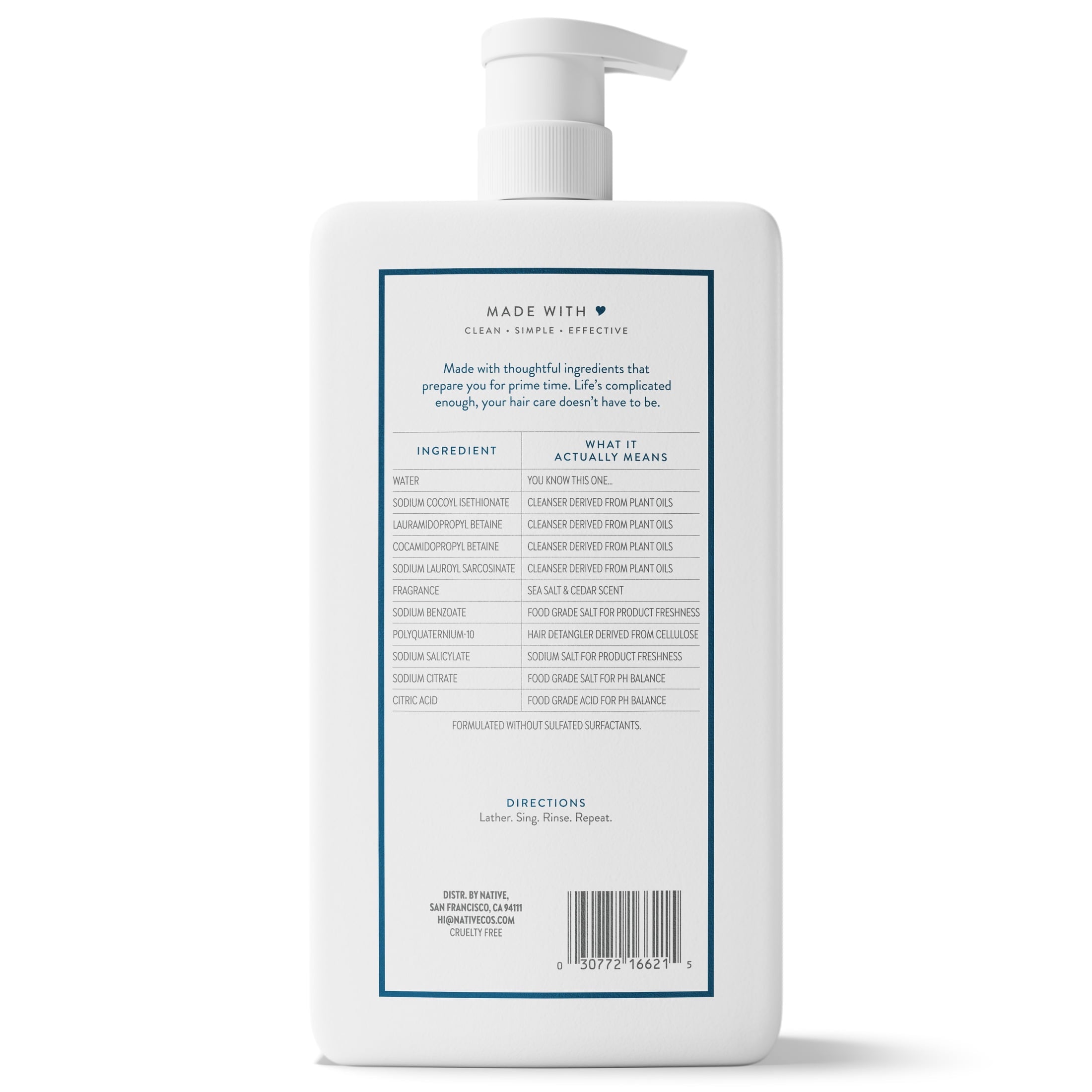 Full and Thick 2-in-1 Shampoo and Conditioner Sea Salt and Cedar 36 fl oz