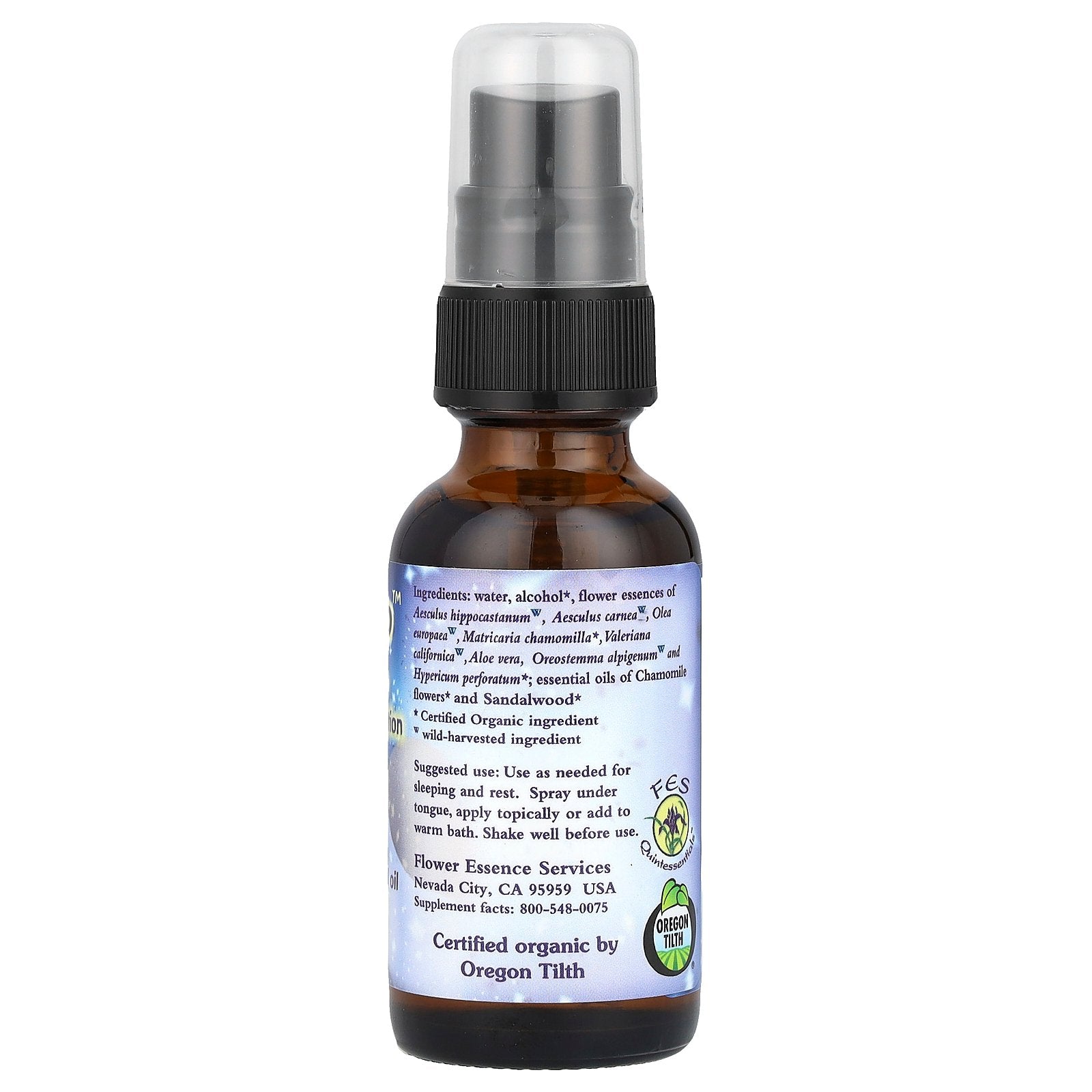 Flower Essence Services Flora-Sleep, Flower Essence &amp; Essential Oil, 1 oz (30 ml)
