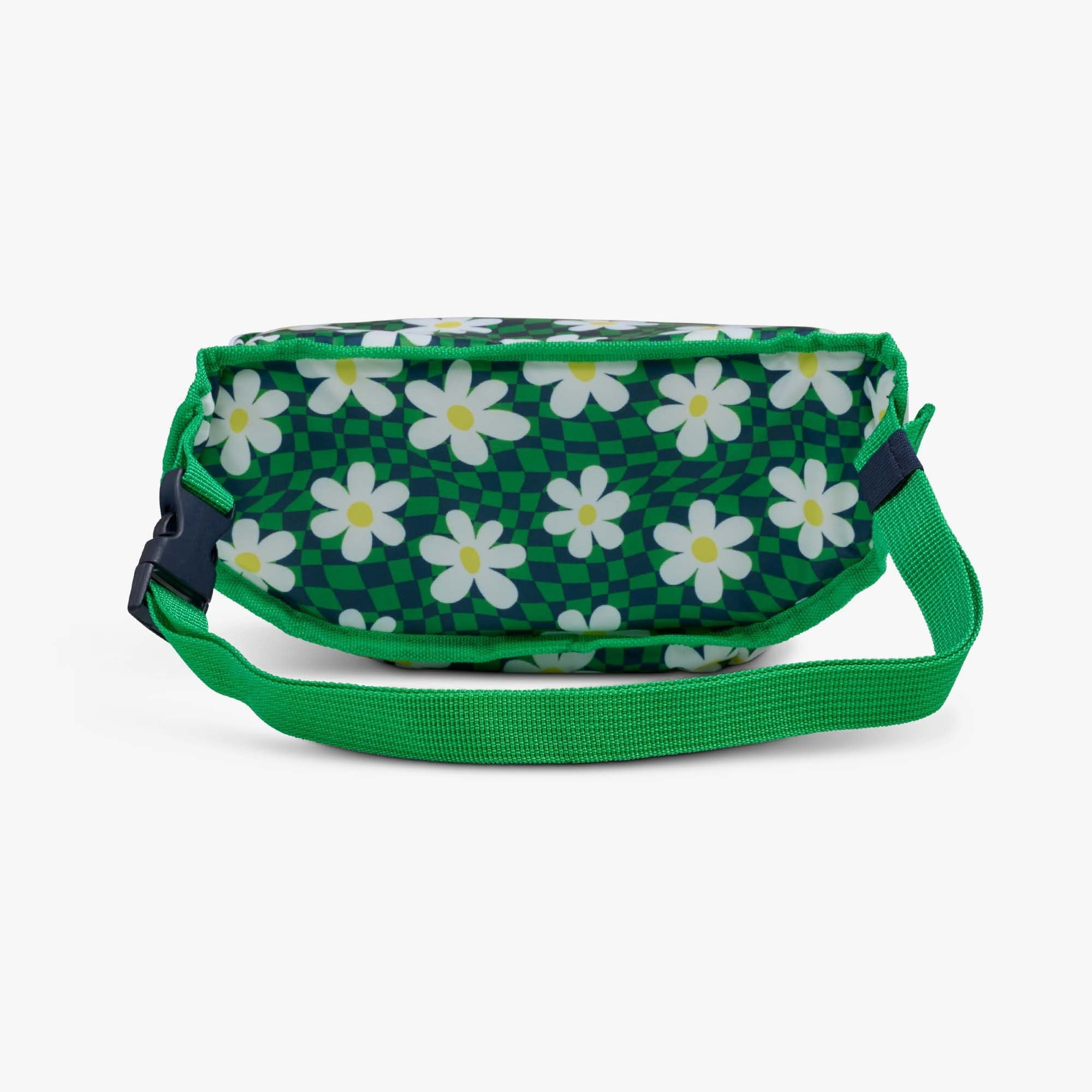 3 can Retro Fanny Pack Cooler Bag, Purple and Aqua Blue
