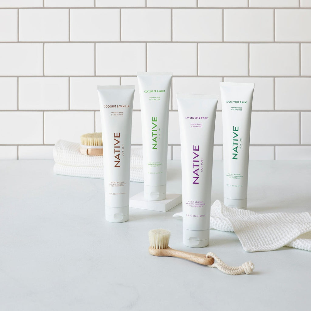 Natural Hand and Body Lotion, Eucalyptus &amp; Mint, Paraben Free, Silicone Free 12 oz