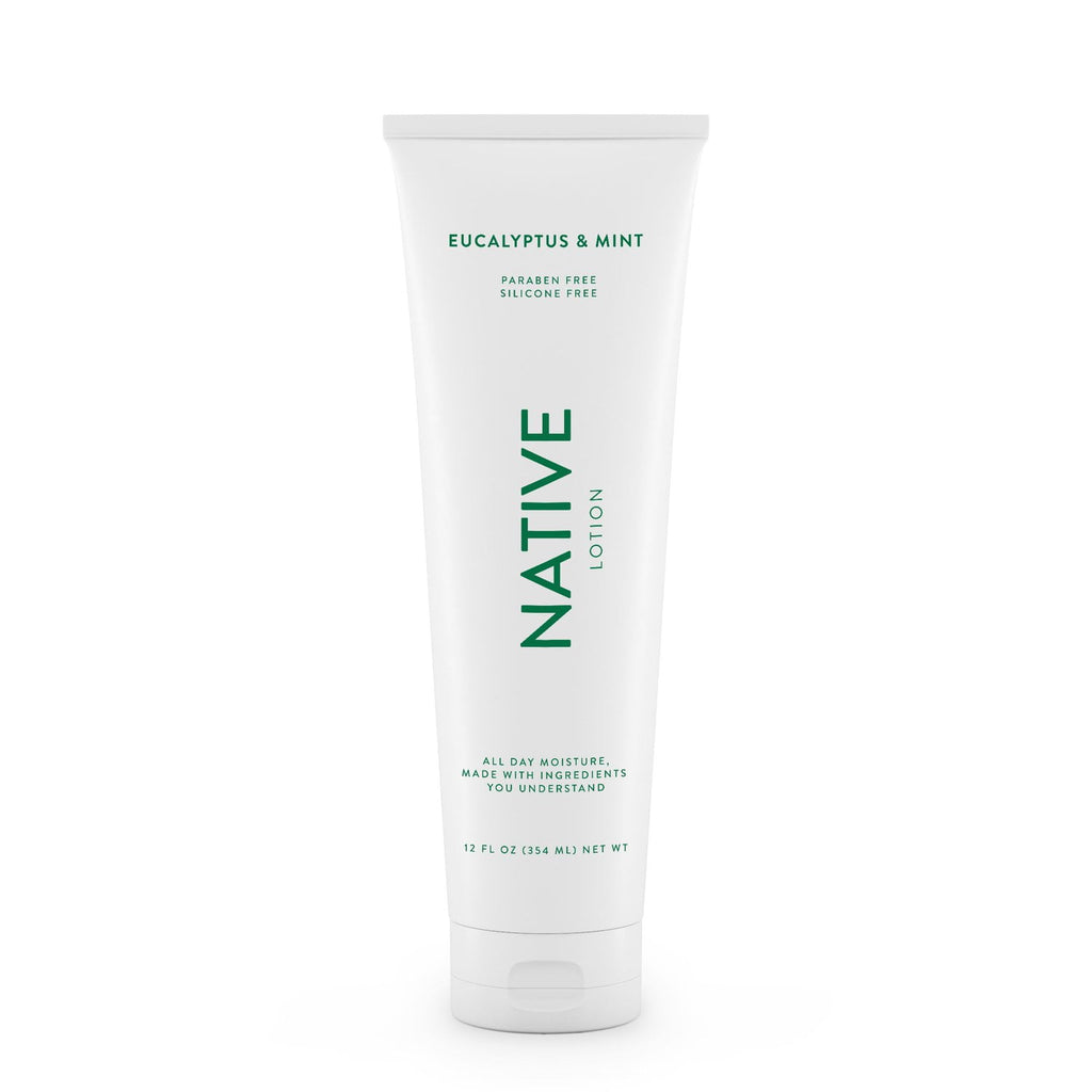 Natural Hand and Body Lotion, Eucalyptus &amp; Mint, Paraben Free, Silicone Free 12 oz