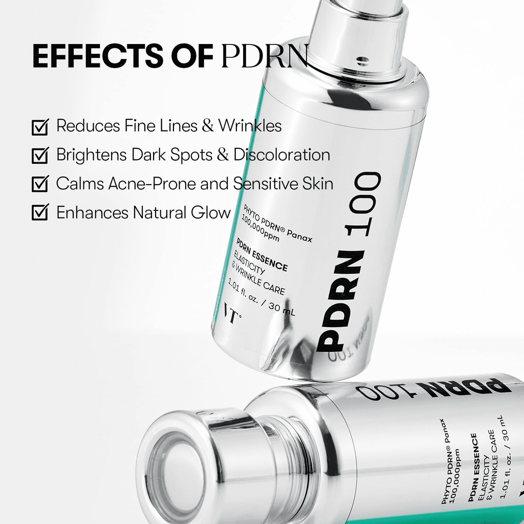 100 Essence, Intensive Glow Serum, Vegan PDRN 100,000ppm, Skin Restoration &amp; Recovery, Hydrating, Moisturizing, Firming, Fine Lines, Korean Skincare 1.01 fl. Oz.