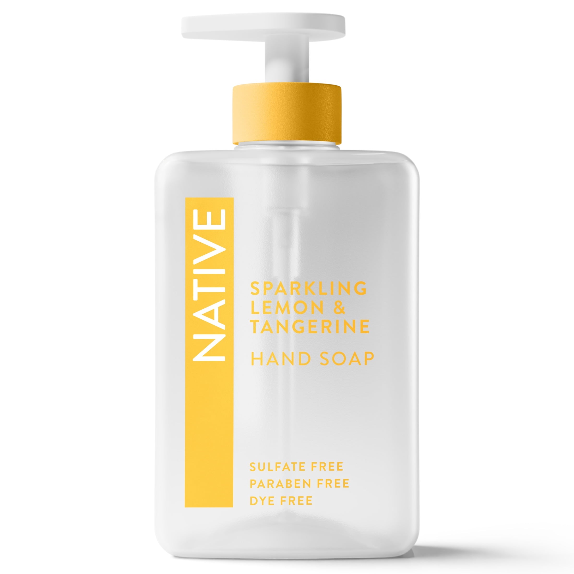 Liquid Hand Soap, Sparkling Lemon &amp; Tangerine, Non-drying, Naturally Derived Cleansers, Sulfate Free, 13 fl oz