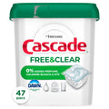 Free &amp; Clear Dishwasher Pods, Dish Detergent Soap, Unscented, 47 Count