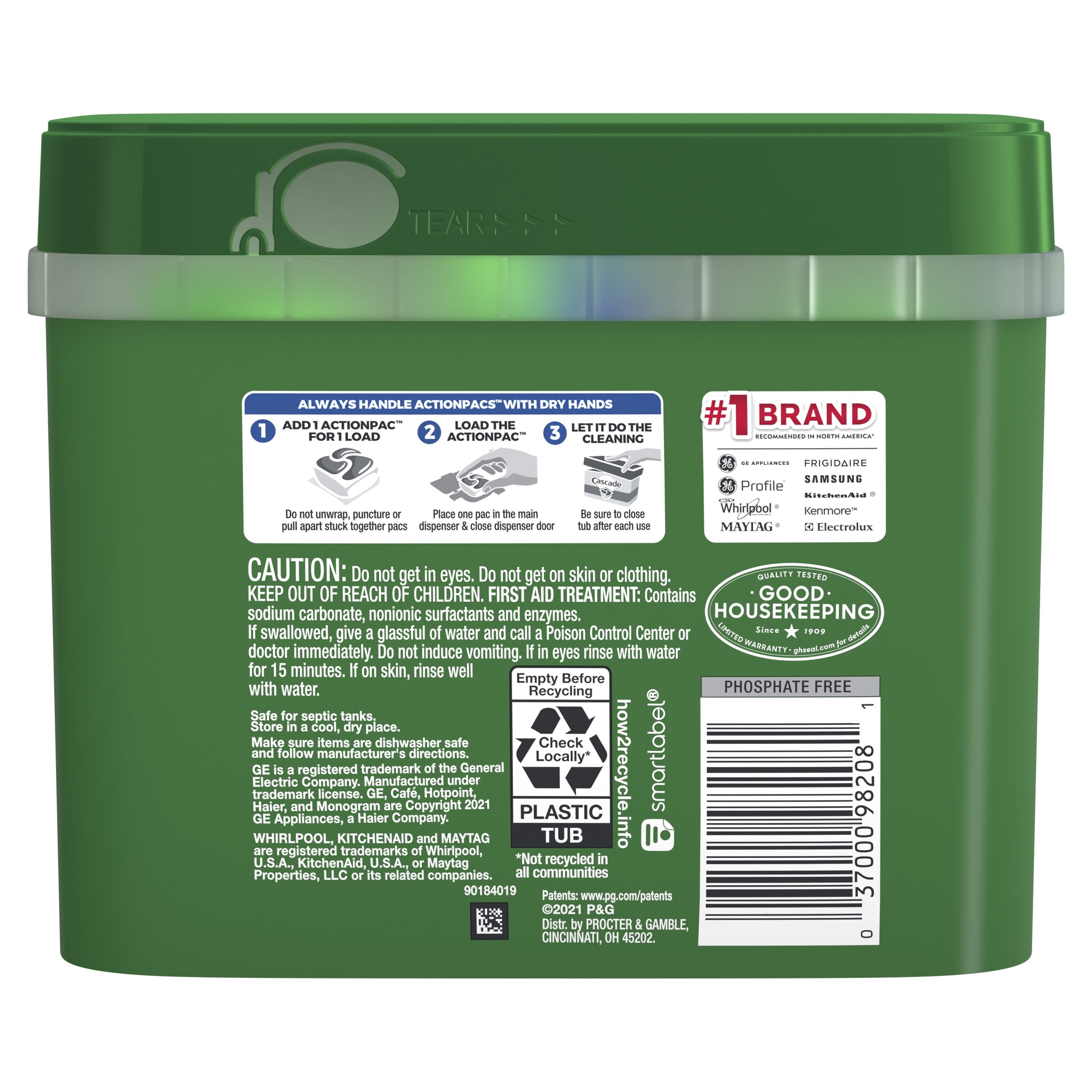 Complete Dishwasher Detergent ActionPacs, Fresh Scent with Dawn, 43 Count