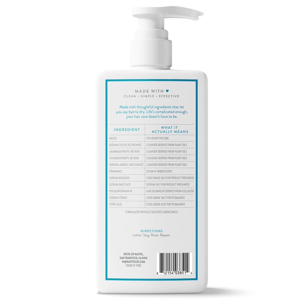 Moisturizing Shampoo Ocean and Timber 16.5 fl oz