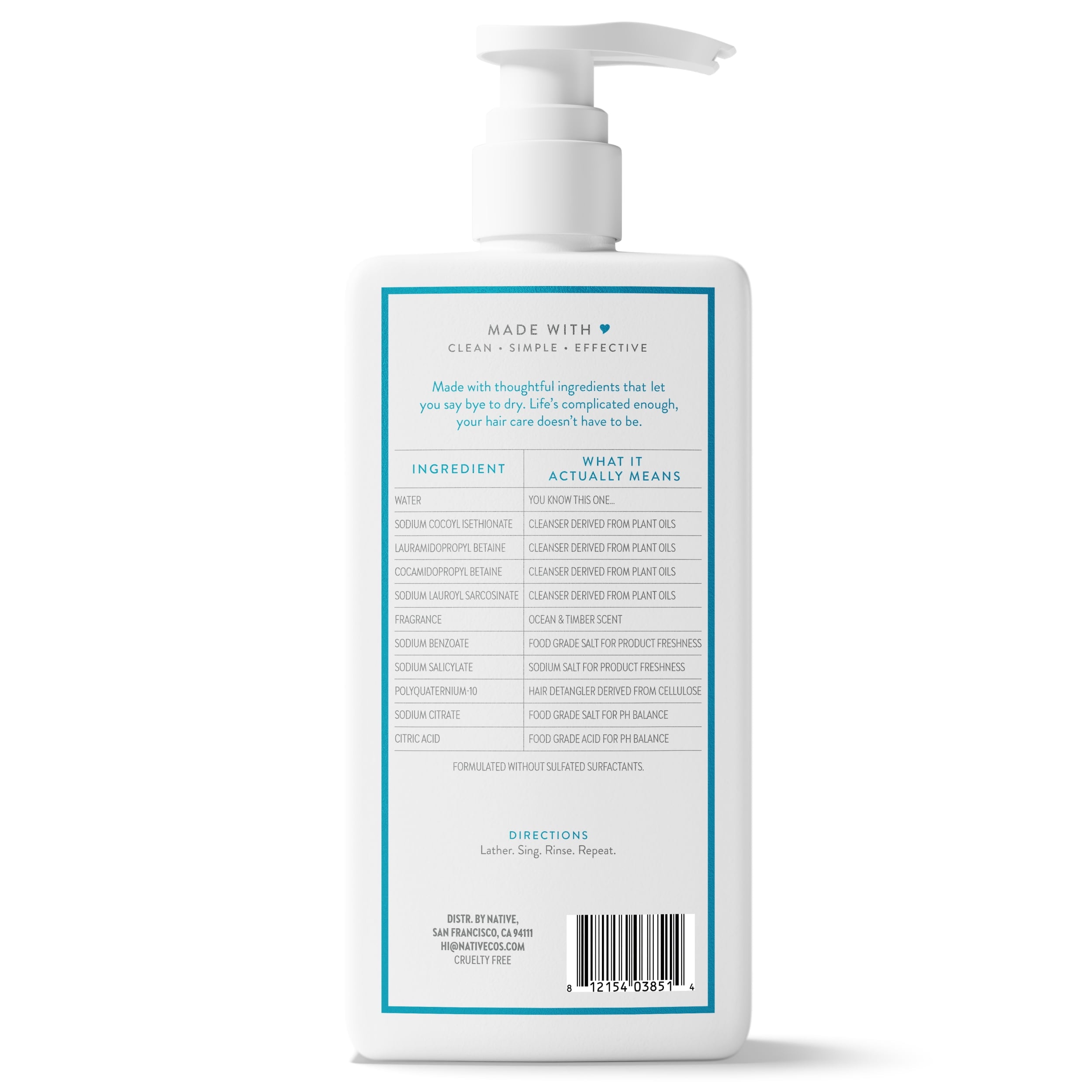 Moisturizing Shampoo Ocean and Timber 16.5 fl oz