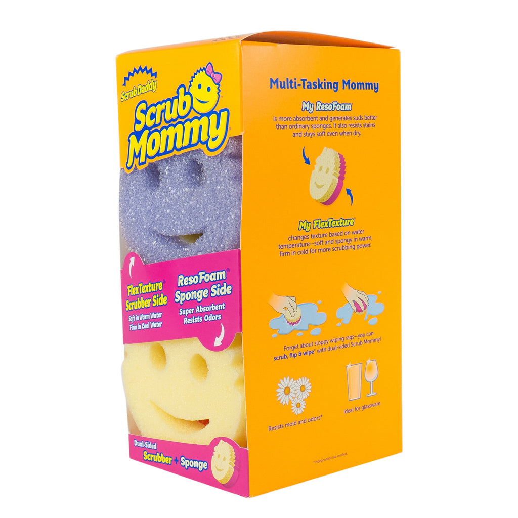 Scrub Mommy Non-Scratch Cleaning Sponges, 4 Count