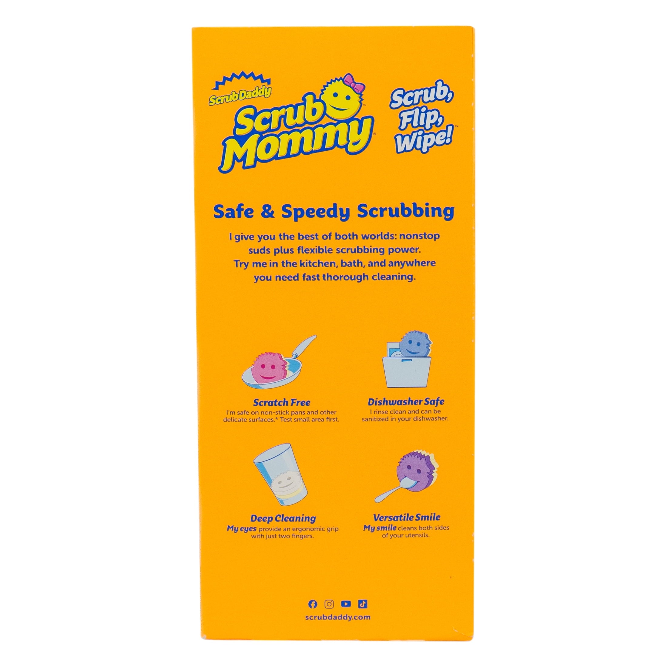 Scrub Mommy Non-Scratch Cleaning Sponges, 4 Count
