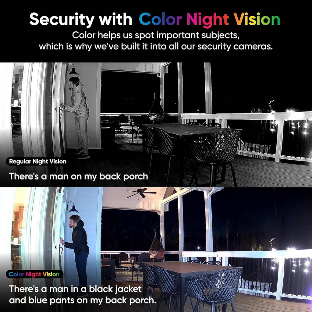 Cam OG 1080p Indoor and Outdoor Smart Security Camera with Color Night Vision and Spotlight