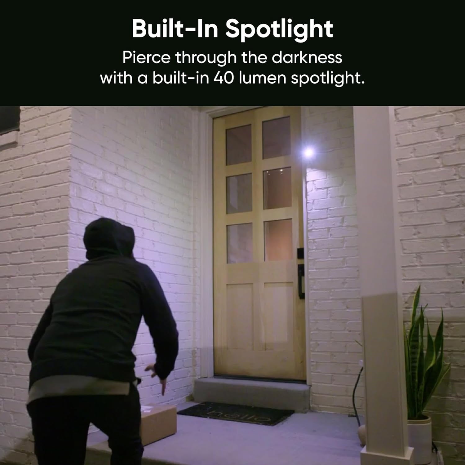 Cam OG 1080p Indoor and Outdoor Smart Security Camera with Color Night Vision and Spotlight