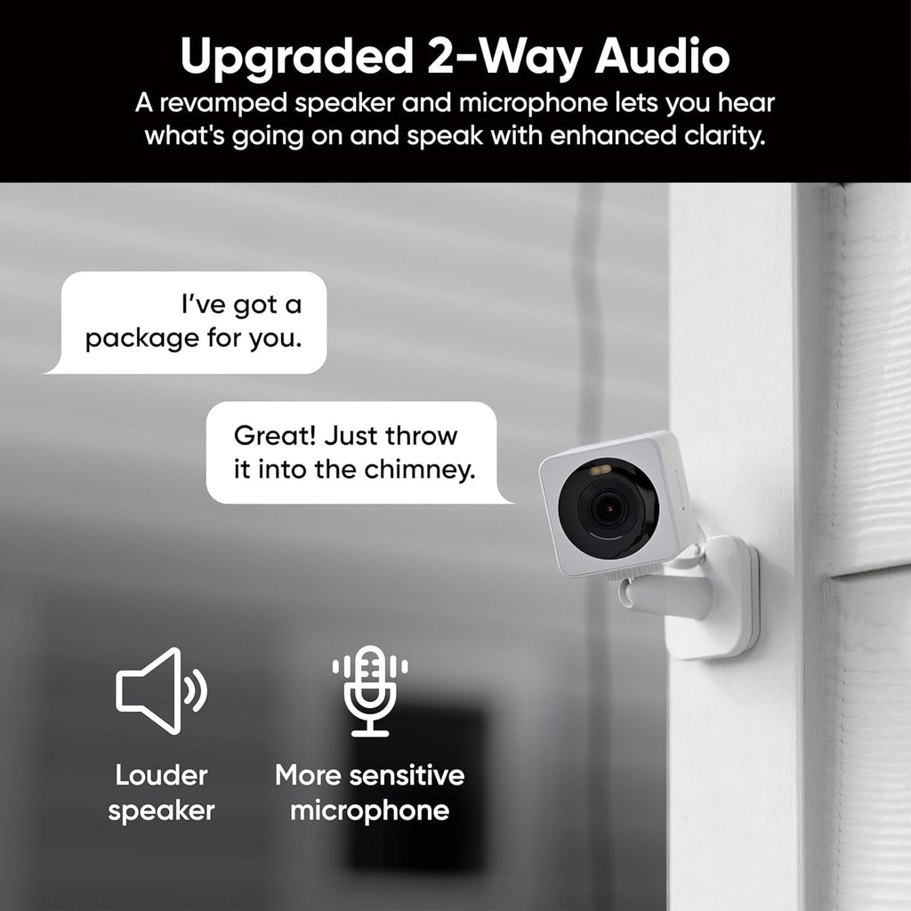 Cam OG 1080p Indoor and Outdoor Smart Security Camera with Color Night Vision and Spotlight