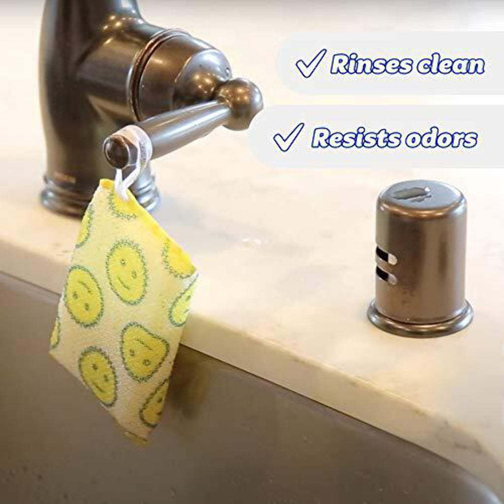 Scour Pads - Scour Daddy - Multi-Surface Scouring Pad, FlexTexture Sponge, Soft in Warm Water, Firm in Cold,  Odor Resistant, Easy to Clean 3ct (Pack of 2)