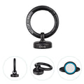 OLINK Portable Magnetic Hook Compatible with Flashlights, Obulb Series, Stainless-Made Carabiner-Style Ring (Black)