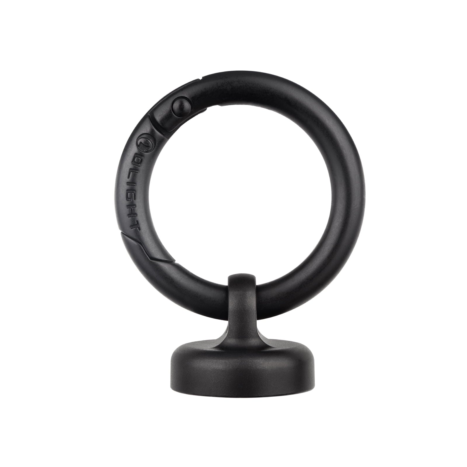 OLINK Portable Magnetic Hook Compatible with Flashlights, Obulb Series, Stainless-Made Carabiner-Style Ring (Black)
