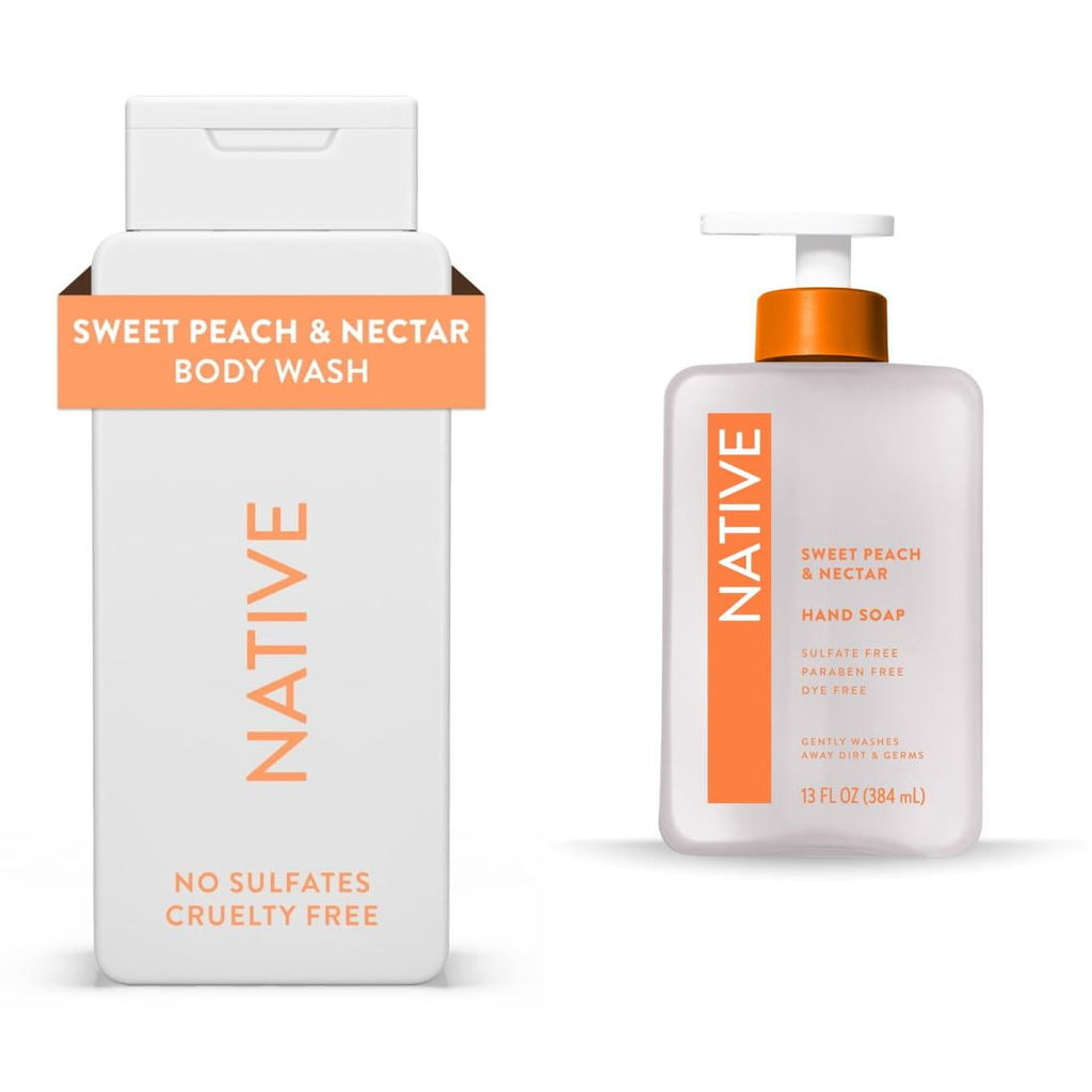 Sweet Peach &amp; Nectar Body Wash 18 oz and Hand Soap 13 oz